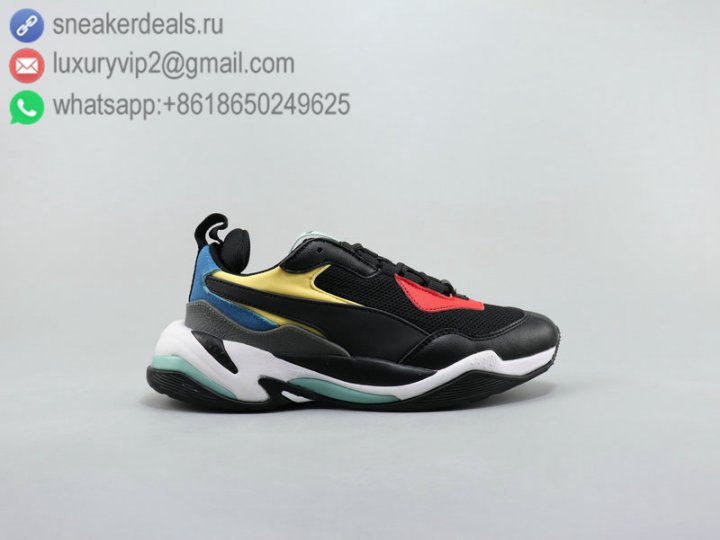 Puma Platform Trace Retro Unisex Sneakers Black Multicolor Size 35.5-44